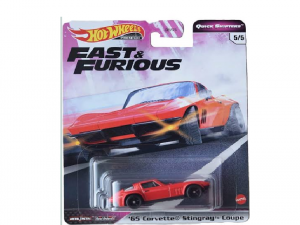 HOT WHEELS FAST AND FURIOUS PREMIUM 65 CORVETTE STINGRAY COUPE