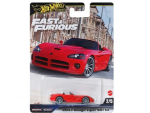 Hot Wheels Fast-Furious Premium Araba 2003 DODGE VIPER SRT10 HNW46