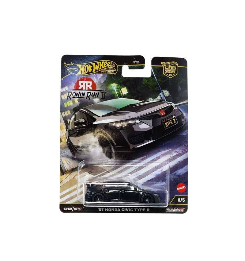Hot Wheels Premium Car Culture – Ronin Run II: '07 Honda Civic Type R (Chase 0/5)