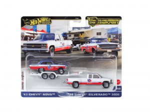 Hot Wheels Premium Car Culture Team Transport '63 Chevy Nova/'88 Chevy Silverado 3500 #68