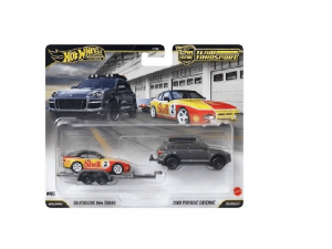 Hot Wheels Premium Car Culture Team Transport '89 Porsche 944 Turbo/ 2008 Porsche Cayenne