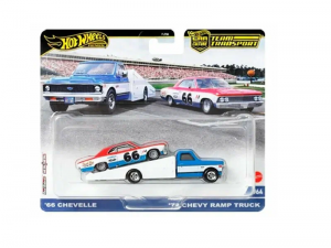 Hot Wheels Premium Car Culture Transport '66 Chevelle / '72 Chevy Ramp Truck #64