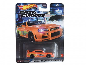 Hot Wheels Premium Fast And Furious Nissan Skyline Gt-R (BNR34)