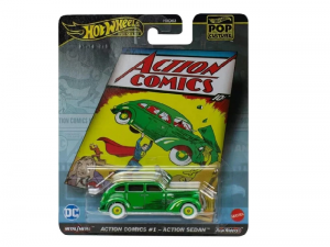 Hot Wheels Premium Pop Culture Mtv Action Comics #1- Action Sedan
