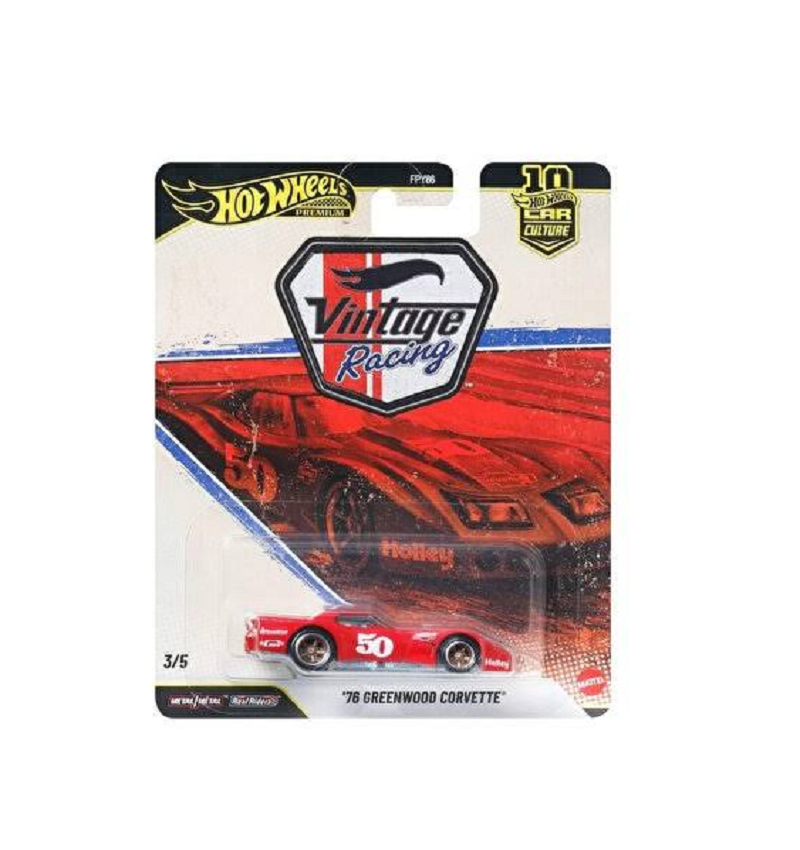 Hot Wheels Premium Vintage Racing 76 GREENWOOD CORVETTE