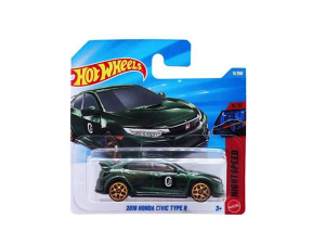 HOT WHEELS REGULAR 2018 HONDA CIVIC TYPE R yeşil