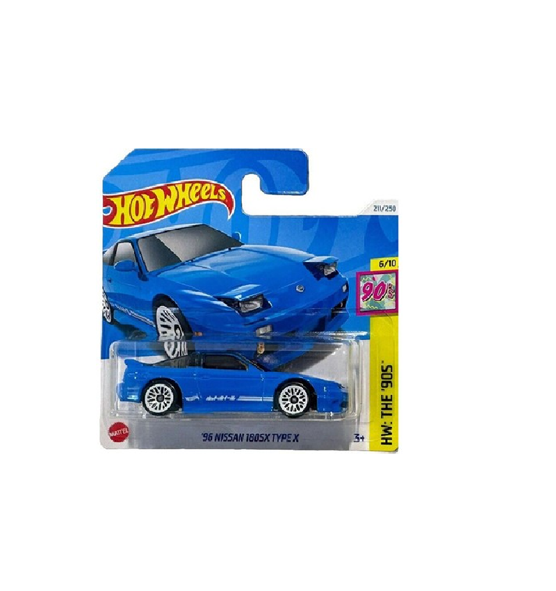 Hot Wheels Regular '96 Nissan 180SX Type X mavi