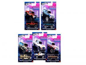 Hot Wheels Silver 2023 Tubular Trucks 5'li Set