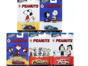 Hot Wheels Silver 2024 Series Peanuts 5'li Set