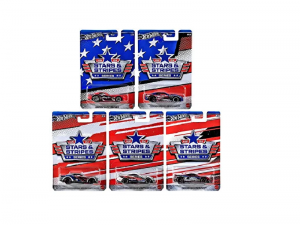 Hot Wheels Silver 24 Stars And Stripes Series 5'li Set
