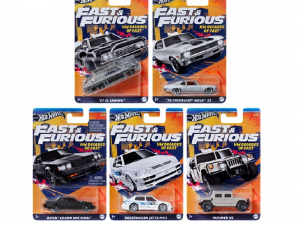 Hot Wheels Silver Fast And Furious Hw Decades Of Fast 5'li Set