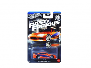 HOT WHEELS SILVER FAST&FURIOUS GRAPHIC REMIX NISSAN SILVIA S15