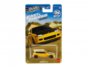 HOT WHEELS SILVER RACE-OFF HONDA CIVIC EG
