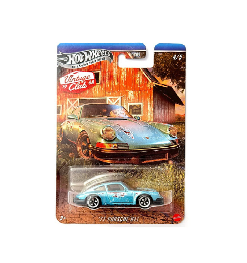 HOT WHEELS SILVER SERIES 1968 VINTAGE CLUB 71 PORSCHE 911
