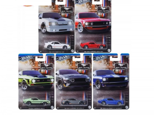 Hot Wheels Silver Series 2024 Mustang 5'li Set