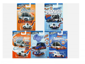 Hot Wheels Silver Series Golf Tooned 5'li Set
