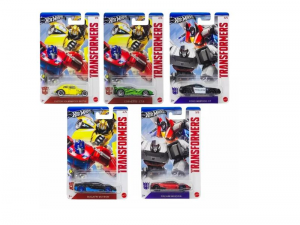 Hot Wheels Silver Transformers 5'li Set