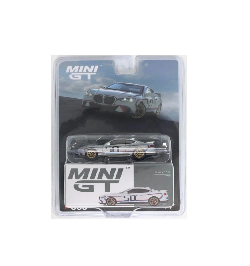 MINI GT 1:64 – BMW 3.0 CSL (White / Blister Pack) chase
