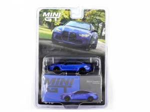 MINI GT 1:64 – BMW M4 Competition (Portimao Blue / Blister Pack)