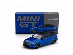 MINI GT 1:64 – BMW M5 Touring (Marina Bay Blue Metallic)