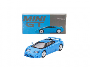 MINI GT 1:64 – Bugatti EB110 Super Sport (Blu Bugatti / Kutulu Sürüm)