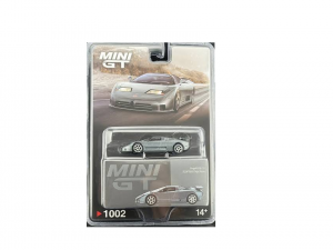 MINI GT 1:64 – Bugatti EB110 Super Sport (Grigio Scuro / Blister Pack)