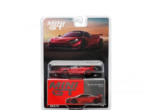 MINI GT 1:64 – McLaren 720S LB★Works (Gem Red / Blister Pack)