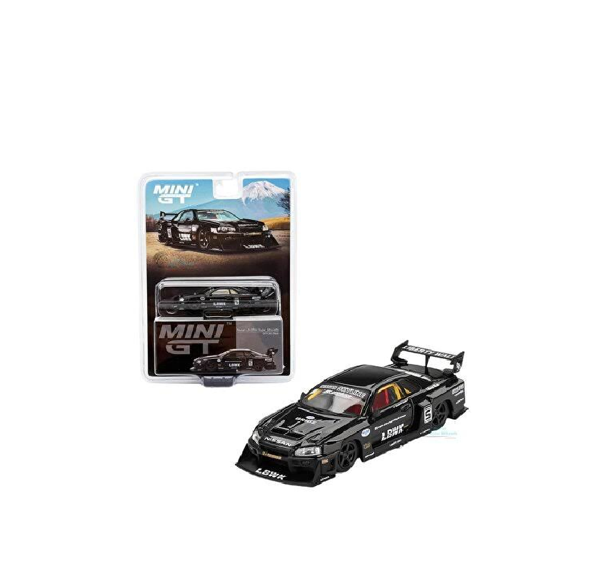 MINI GT 1:64 – Nissan LB-ER34 Super Silhouette SKYLINE (SKYLINE Black / Blister Pack)