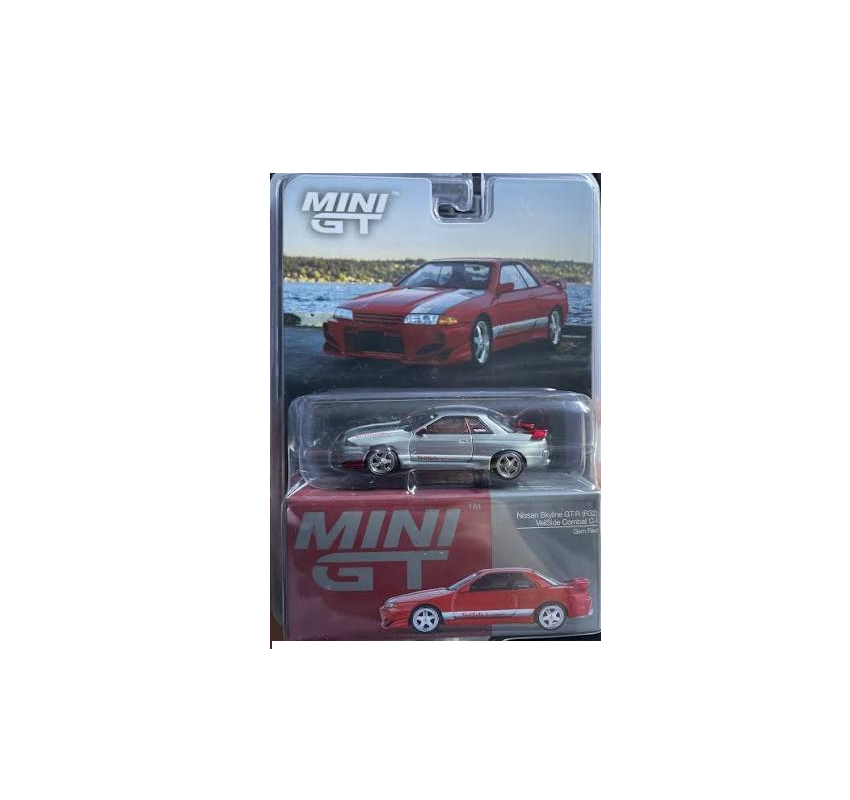 MINI GT 1:64 – Nissan Skyline GT-R (R32) VeilSide Combat C-I (Gem Red / Blister Pack) CHASE