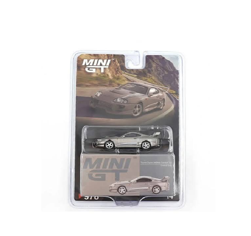 MINI GT 1:64 – Toyota Supra VeilSide Combat V-II (Combat Grey / Blister Pack)