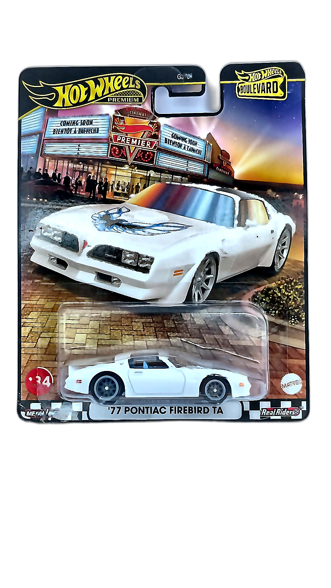 Hot Wheels Premium Boulevard #34 — '77 Pontiac Firebird TA (GJT68)