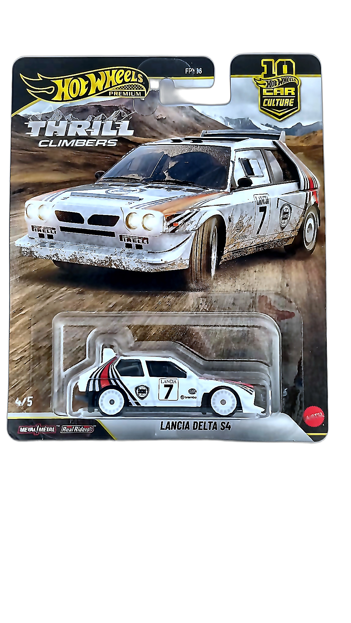 Hot Wheels Premium Car Culture Thrill Climbers 4/5 — Lancia Delta S4 (FPY86)