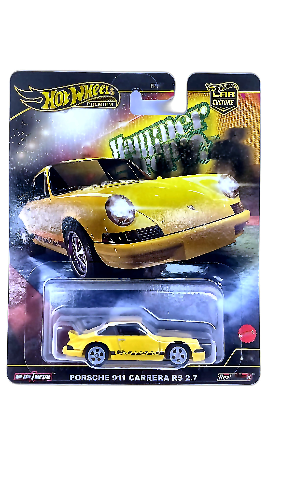 Hot Wheels Premium Car Culture Hammer Drop — Porsche 911 Carrera RS 2.7 (FPY86)