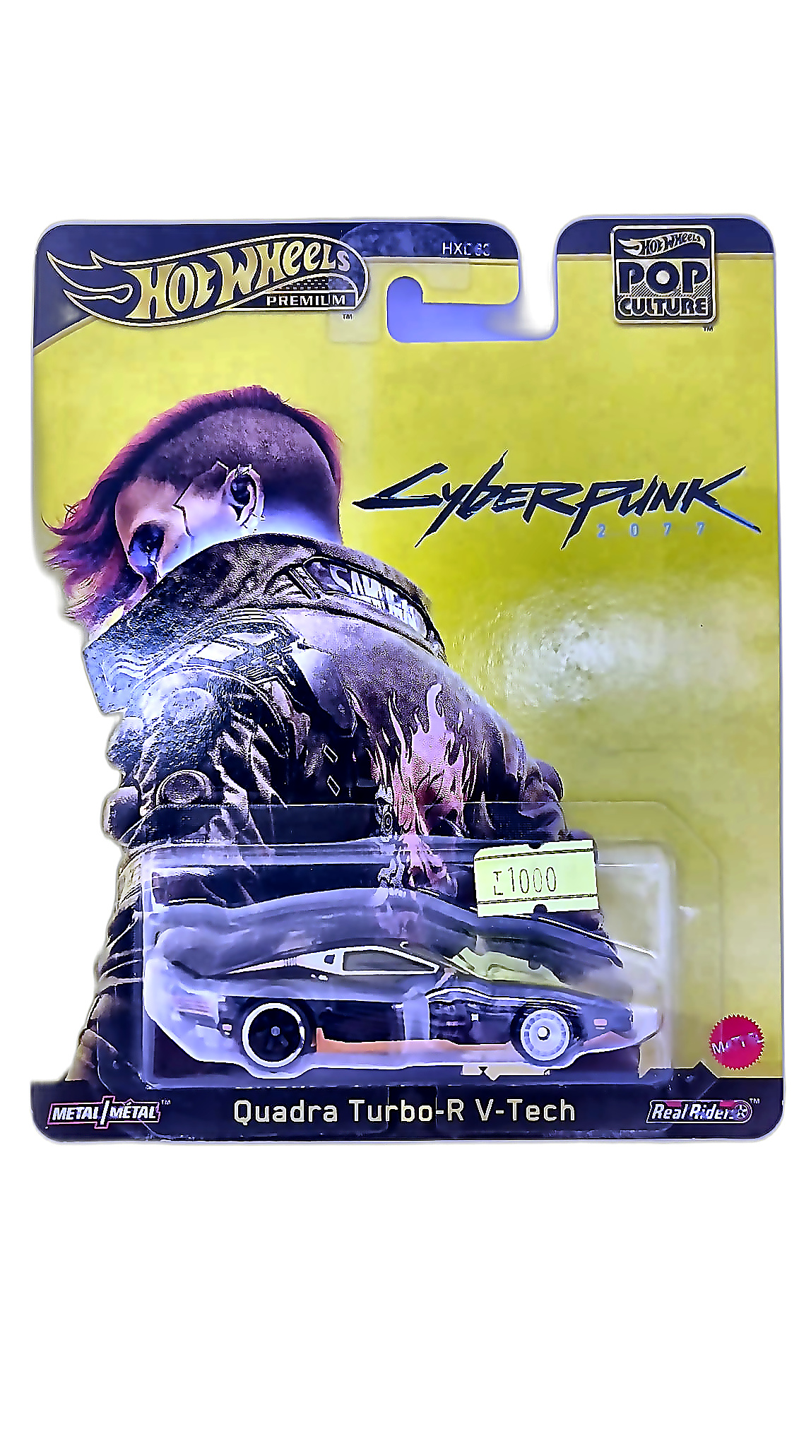 Hot Wheels Premium Pop Culture Cyberpunk 2077 — Quadra Turbo-R V-Tech (HXD63)