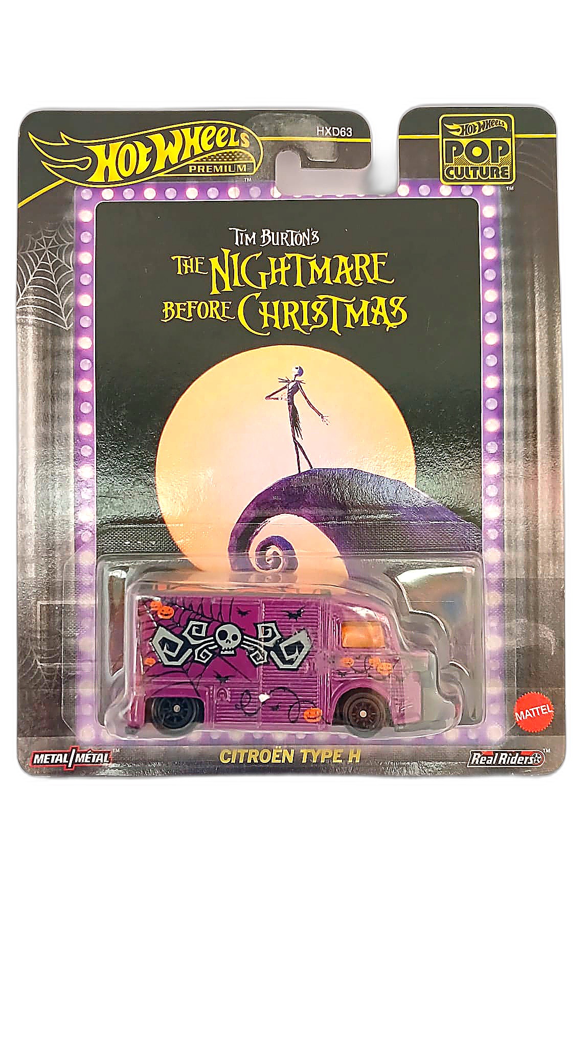 Hot Wheels Premium Pop Culture Tim Burton's The Nightmare Before Christmas — Citroën Type H (HXD63)