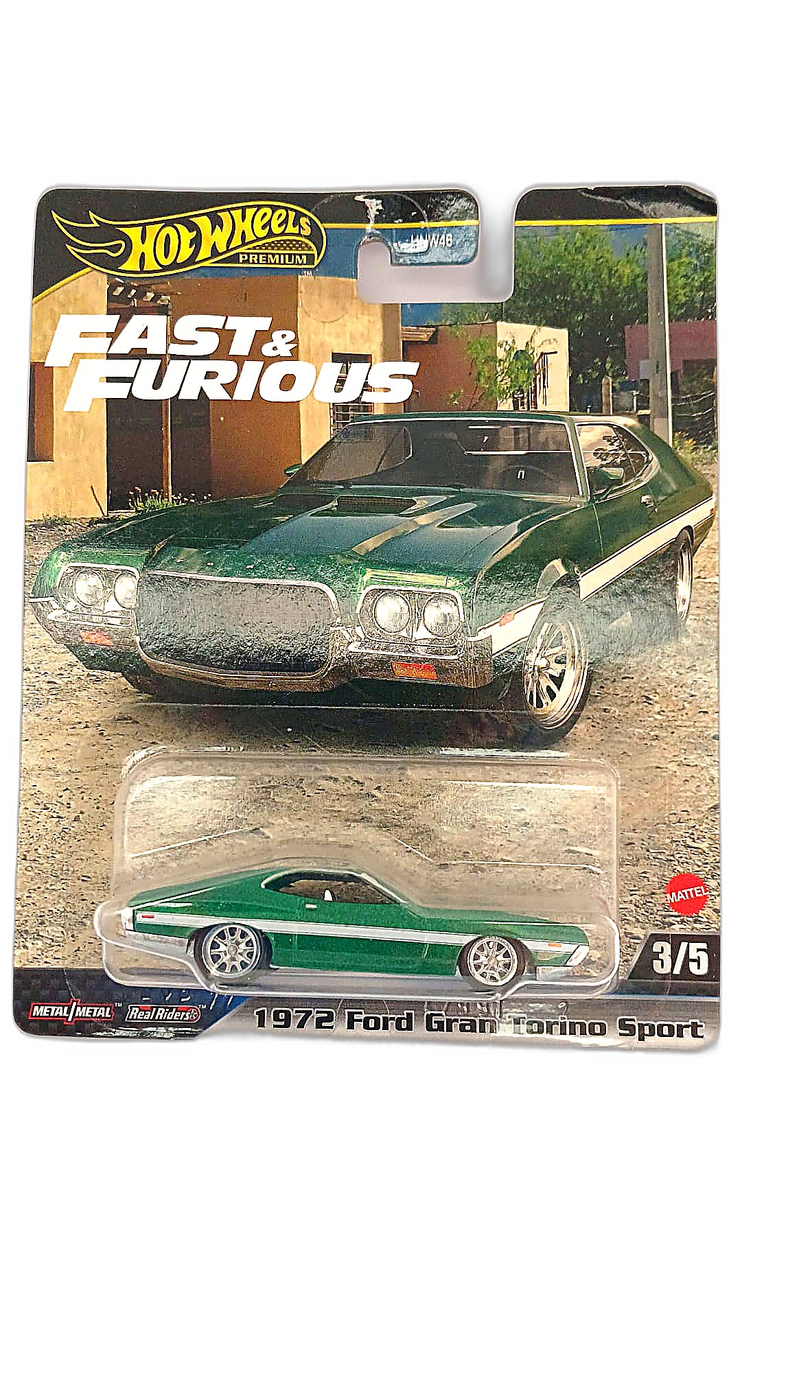 Hot Wheels Premium Fast & Furious 3/5 — 1972 Ford Gran Torino Sport (HNW46)