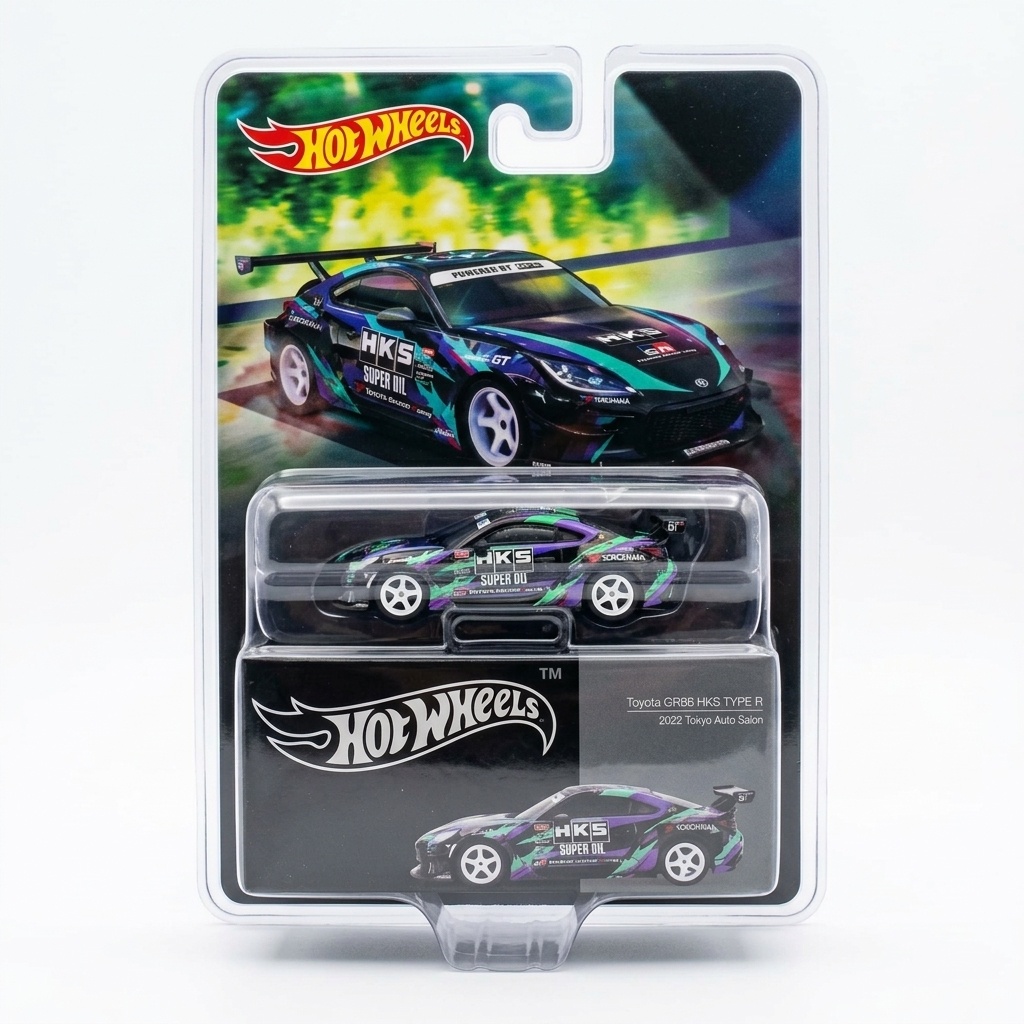 Hot Wheels — Toyota GR86 HKS Type R (2022 Tokyo Auto Salon Özel Blister Tasarımlı Seri)