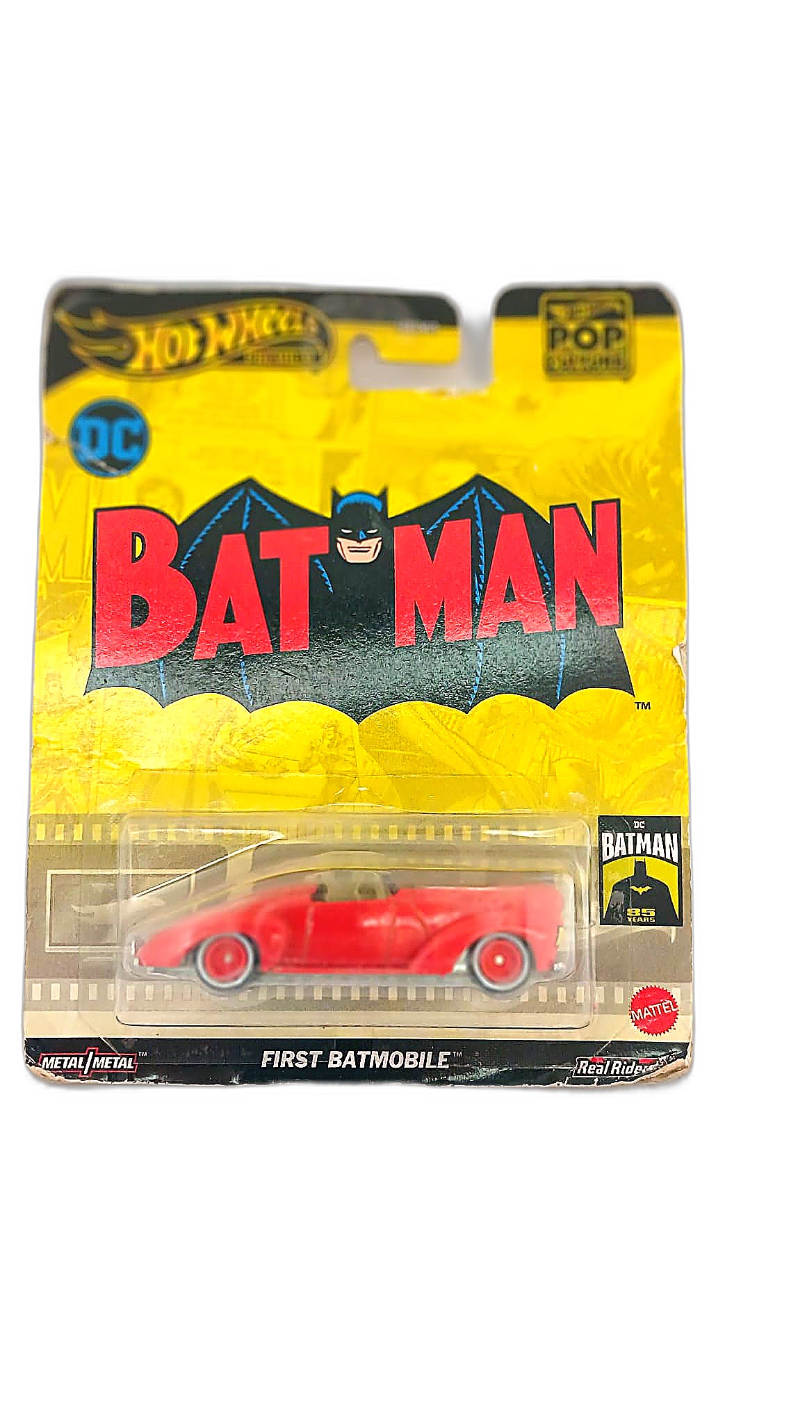 Hot Wheels Premium — Pop Culture (DC Batman 85 Years) — First Batmobile (HXD63)