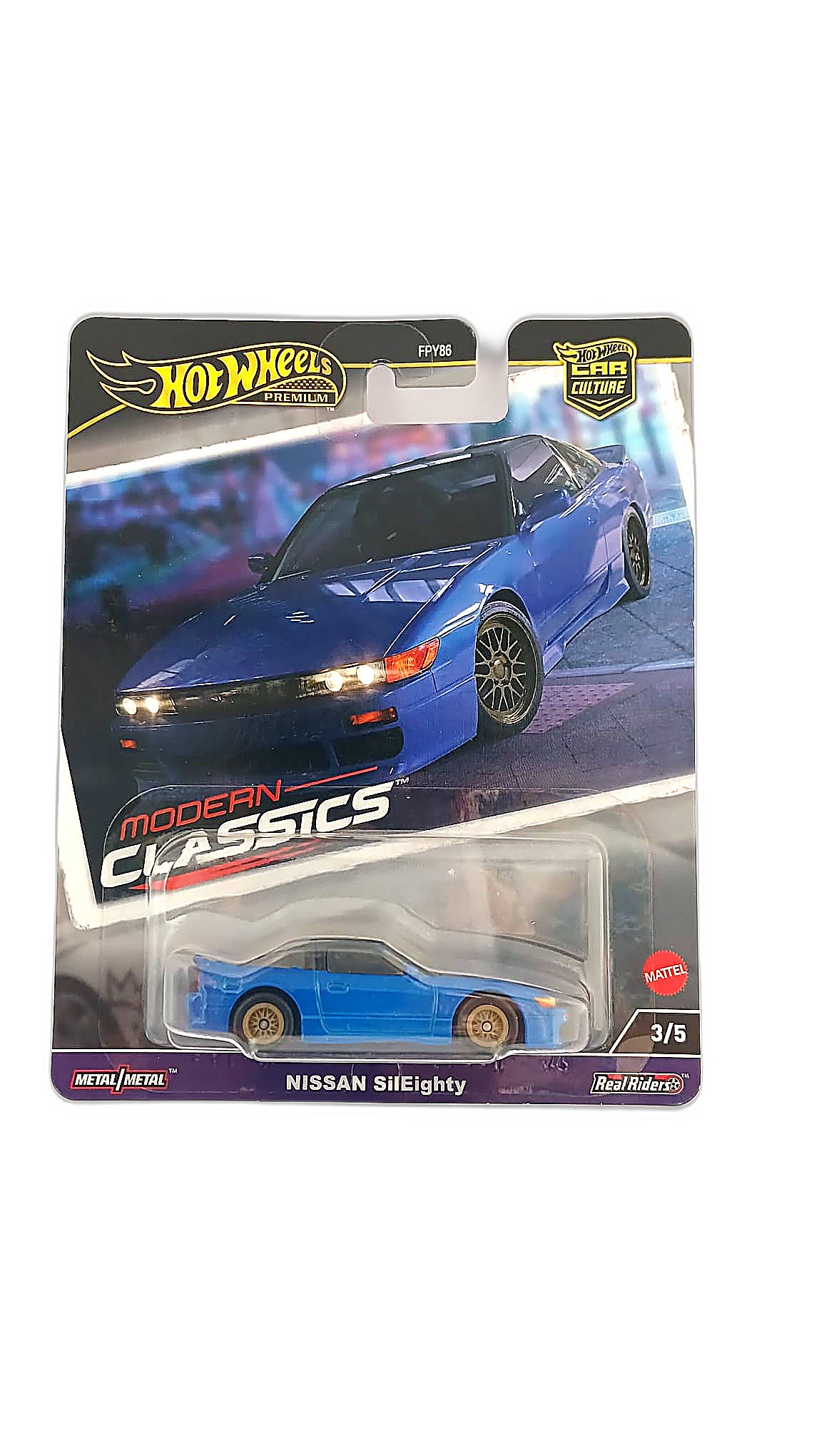 Hot Wheels Premium — Car Culture (Modern Classics) 3/5 — Nissan SilEighty (FPY86)