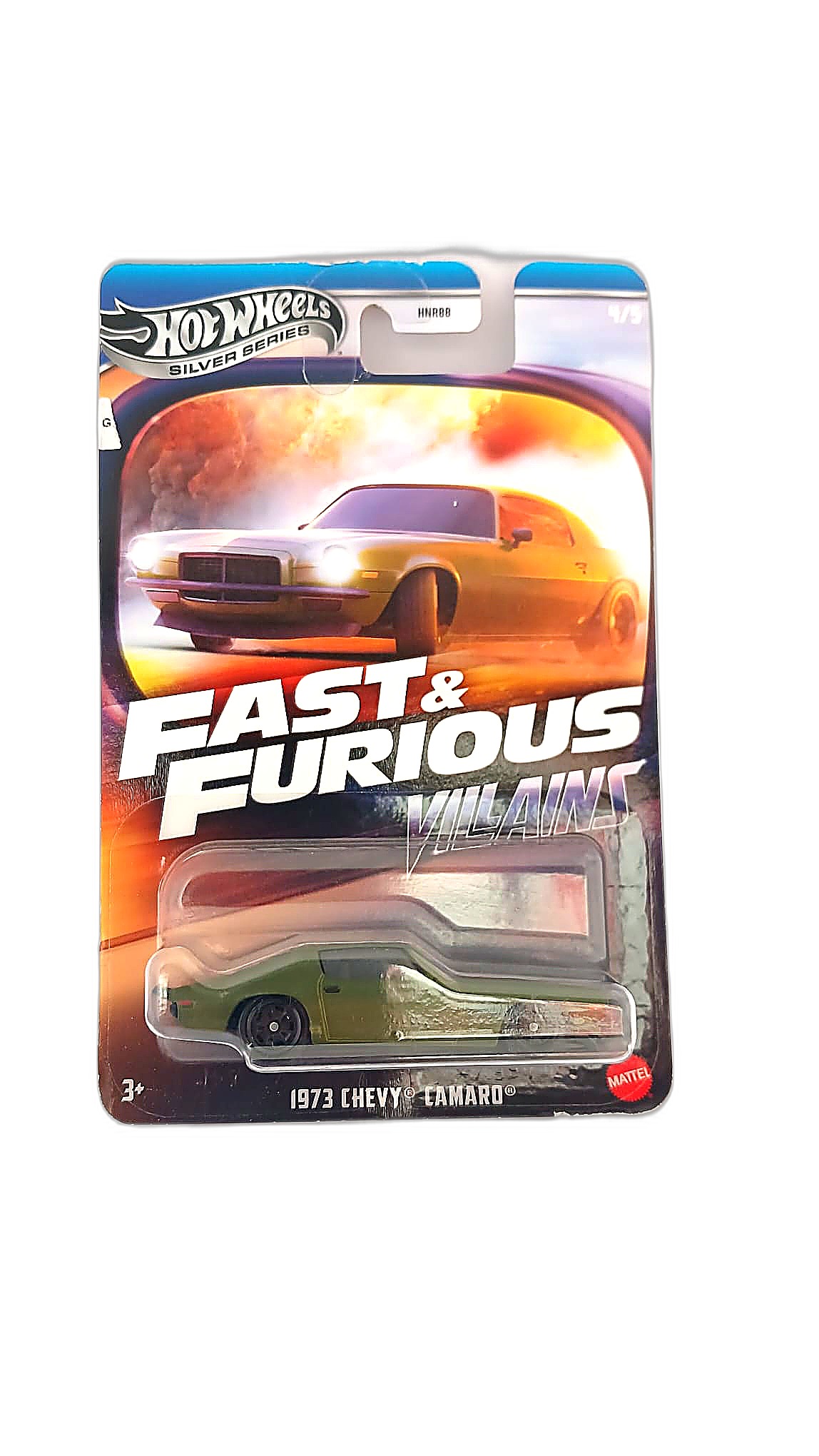 Hot Wheels (Gümüş Seri) — 1973 Chevy Camaro (Fast & Furious Villains 4/5, HNR88)