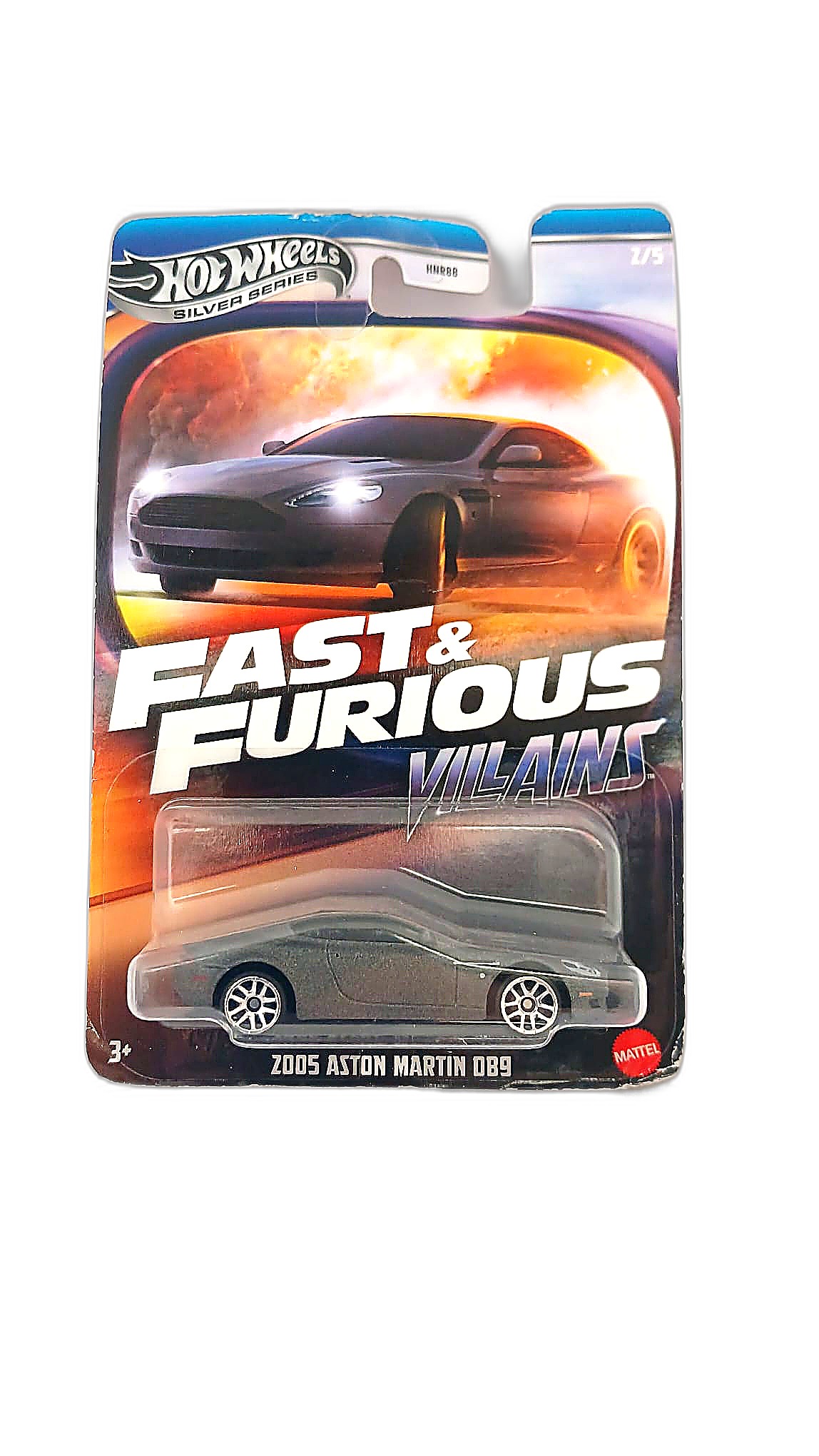 Hot Wheels (Gümüş Seri) — 2005 Aston Martin DB9 (Fast & Furious Villains 2/5, HNR88)