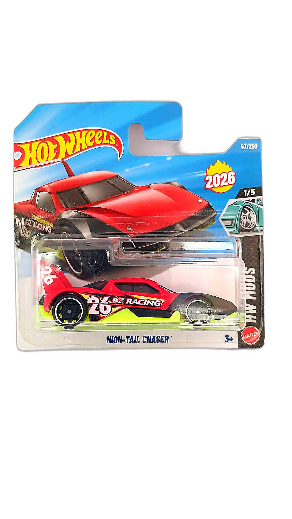 Hot Wheels — High-Tail Chaser (HW Mods 1/5, 47/250) (2026 yılı güncel kartı)