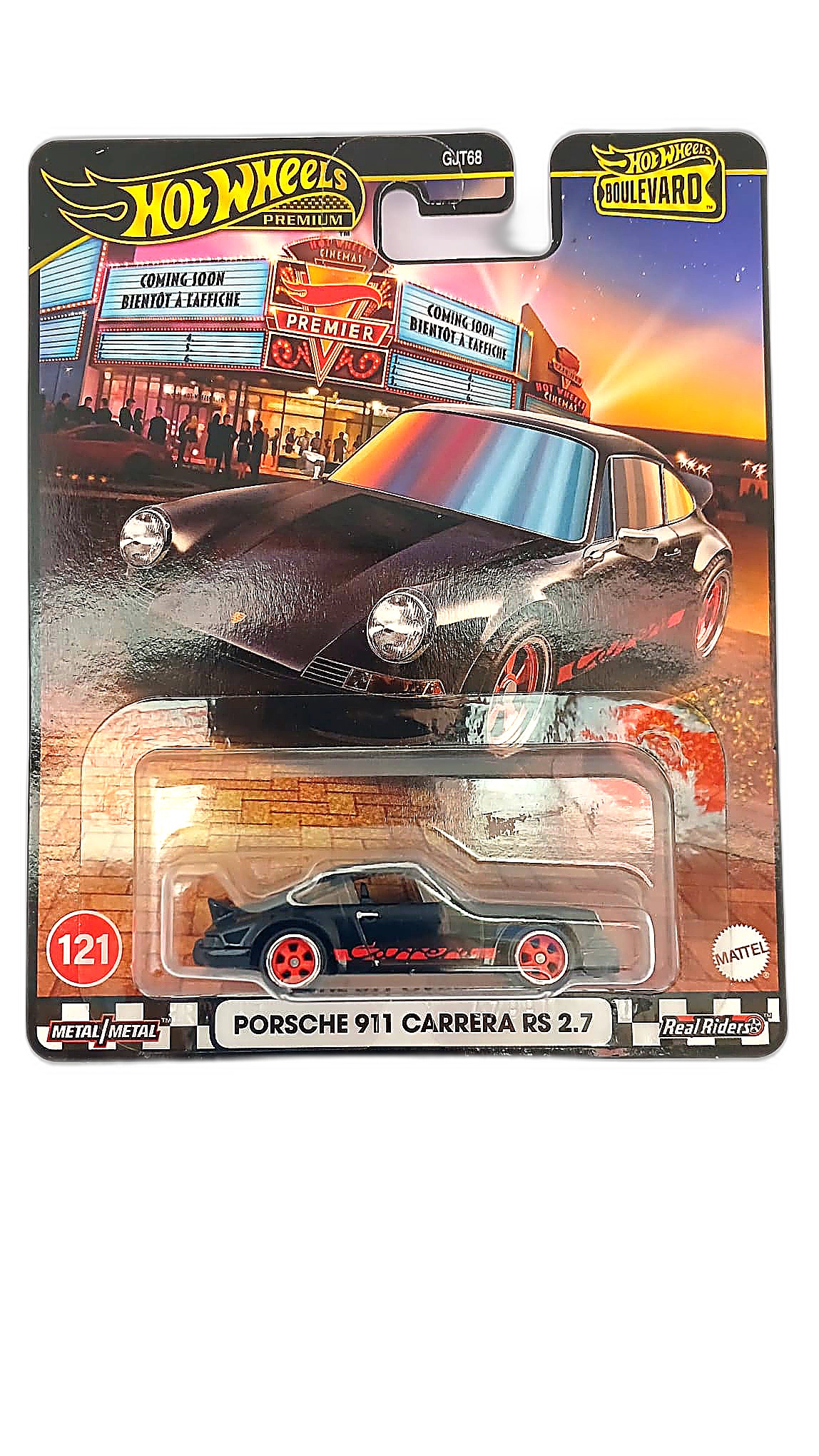 Hot Wheels Premium — Porsche 911 Carrera RS 2.7 (Boulevard #121, GJT68)