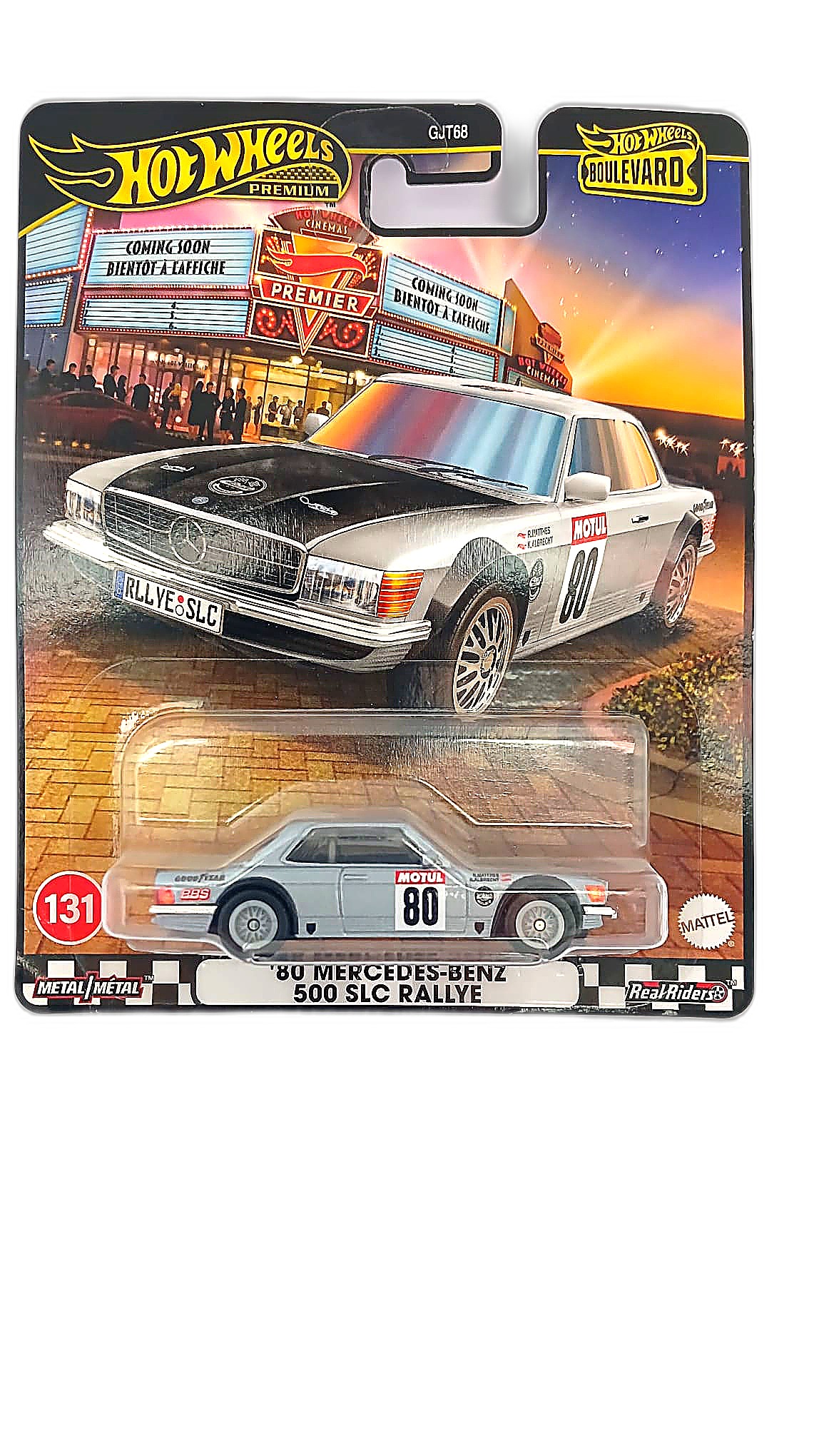 Hot Wheels Premium — '80 Mercedes-Benz 500 SLC Rallye (Boulevard #131, GJT68)