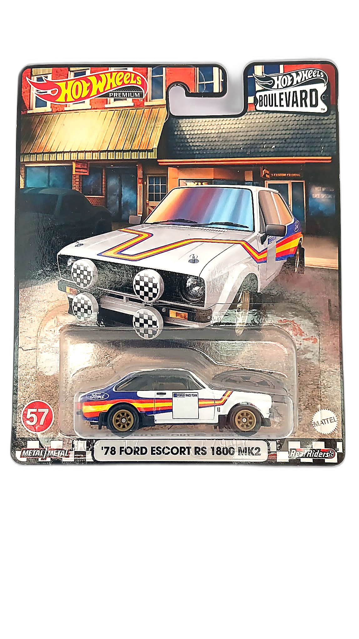 Hot Wheels Premium — '78 Ford Escort RS 1800 MK2 (Boulevard #57, GJT68)