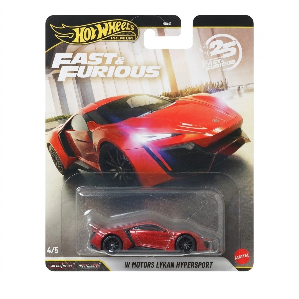 Hot Wheels Premium — W Motors Lykan Hypersport (Fast & Furious Premium Serisi 4/5, Ürün Kodu: HNW40)
