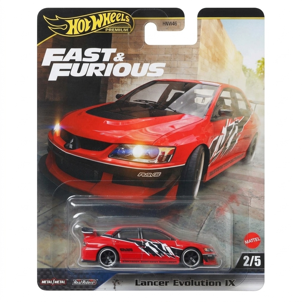 Hot Wheels Premium — Lancer Evolution IX (Fast & Furious Premium Serisi 2/5, Ürün Kodu: HNW46)