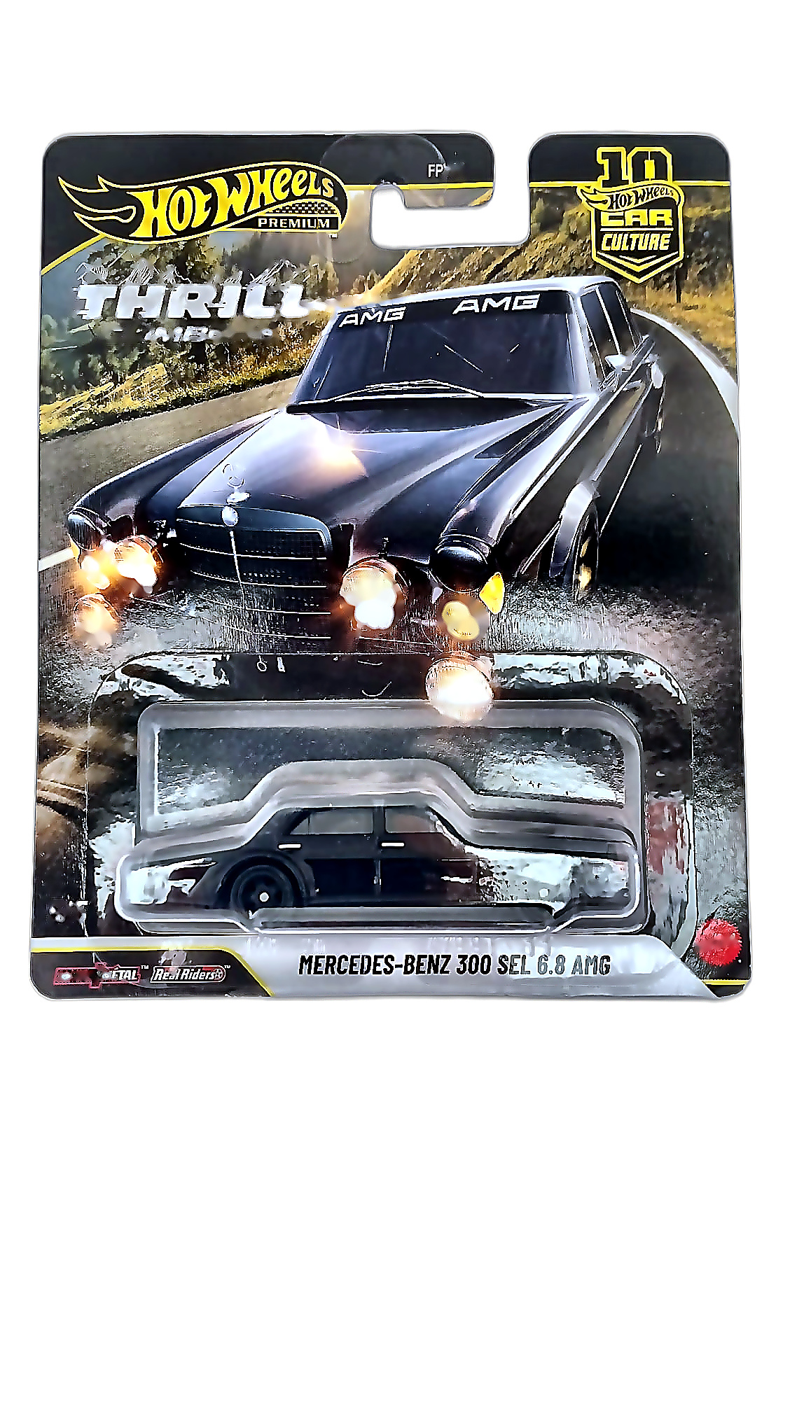 Hot Wheels Premium — Mercedes-Benz 300 SEL 6.8 AMG (Car Culture / Thrill Climbers, Ürün Kodu: FPY86)